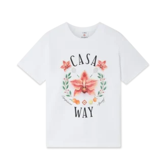 Camiseta de manga corta con el logotipo de Casa Way Orchid