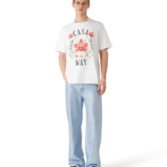 Camiseta de manga corta con el logotipo de Casa Way Orchid