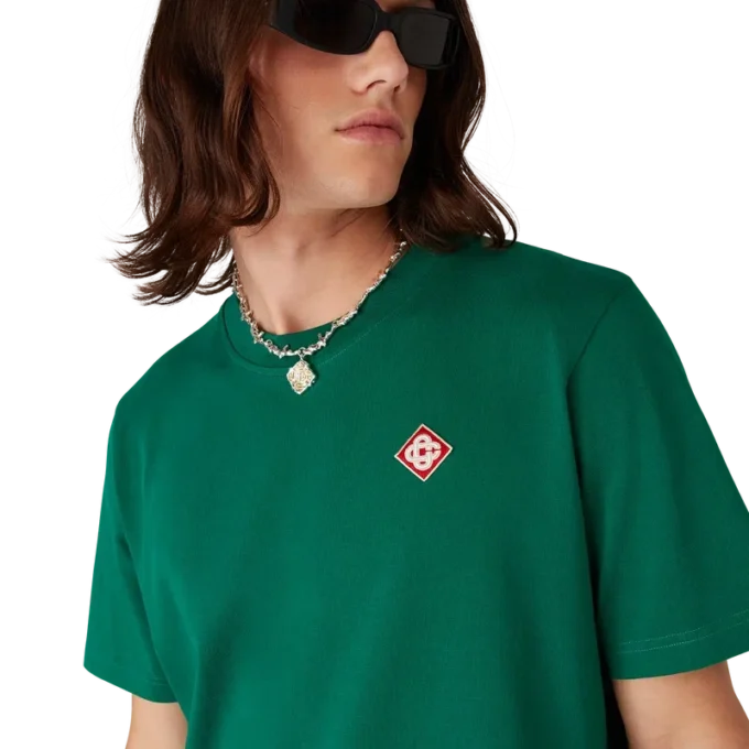 Camiseta de manga corta con el logotipo del diamante Evergreen