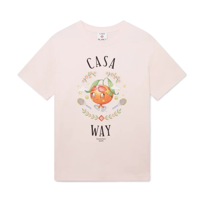 Camiseta de manga corta con la mascota naranja de Casa Way