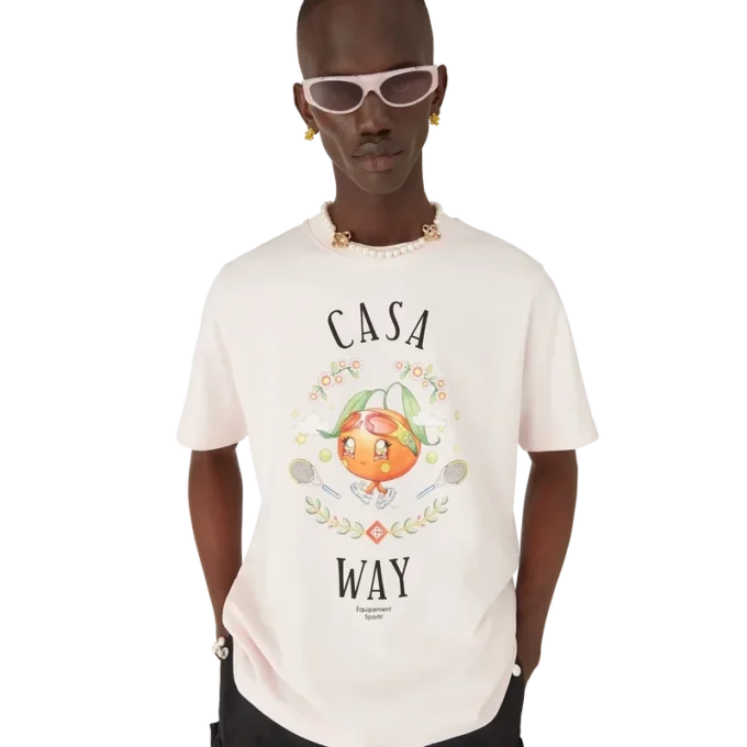 Camiseta de manga corta con la mascota naranja de Casa Way