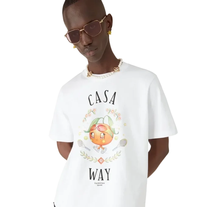 Camiseta de manga corta con la mascota naranja de Casa Way