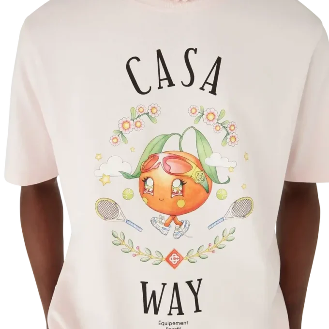 Camiseta de manga corta con la mascota naranja de Casa Way