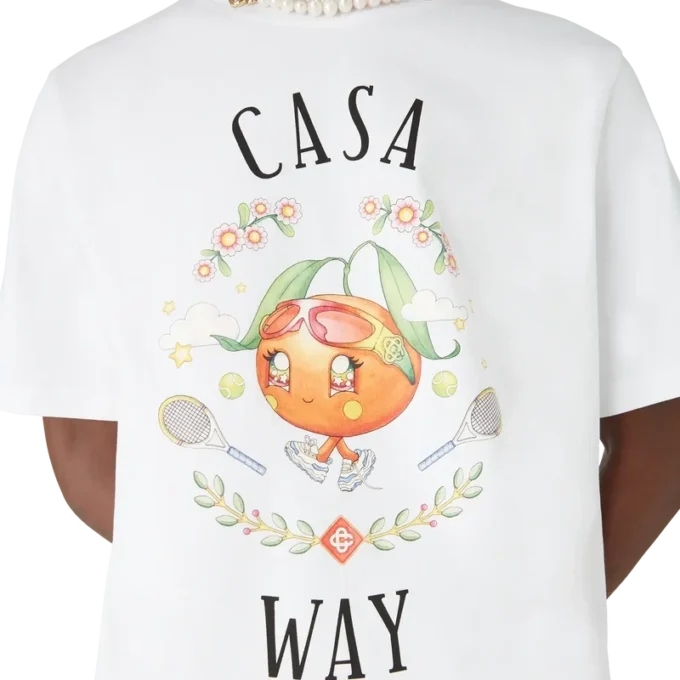 Camiseta de manga corta con la mascota naranja de Casa Way