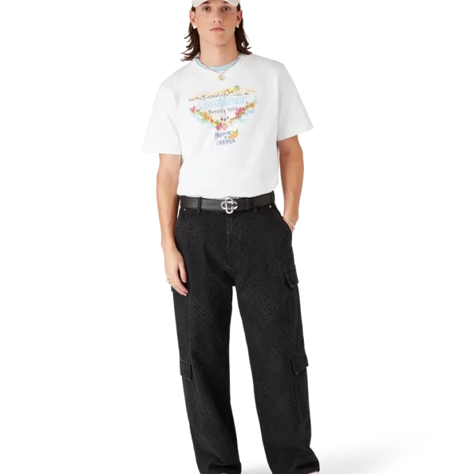 Camiseta de manga corta con logo estampado de la tienda de Los Ángeles