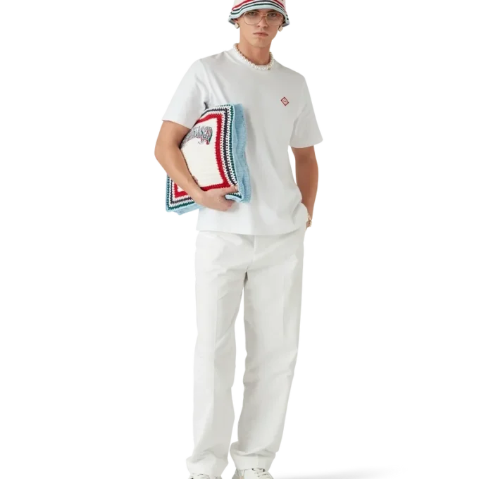 Camiseta de manga corta con logotipo de diamante