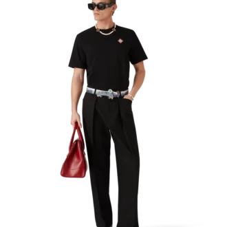 Camiseta de manga corta con logotipo de diamante