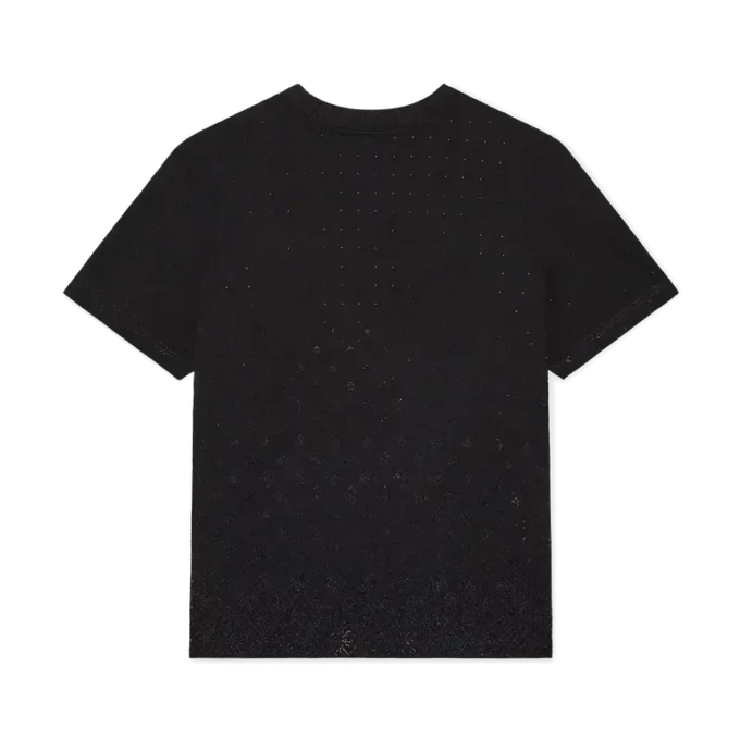 Camiseta de manga corta con logotipo Monogram de cristal