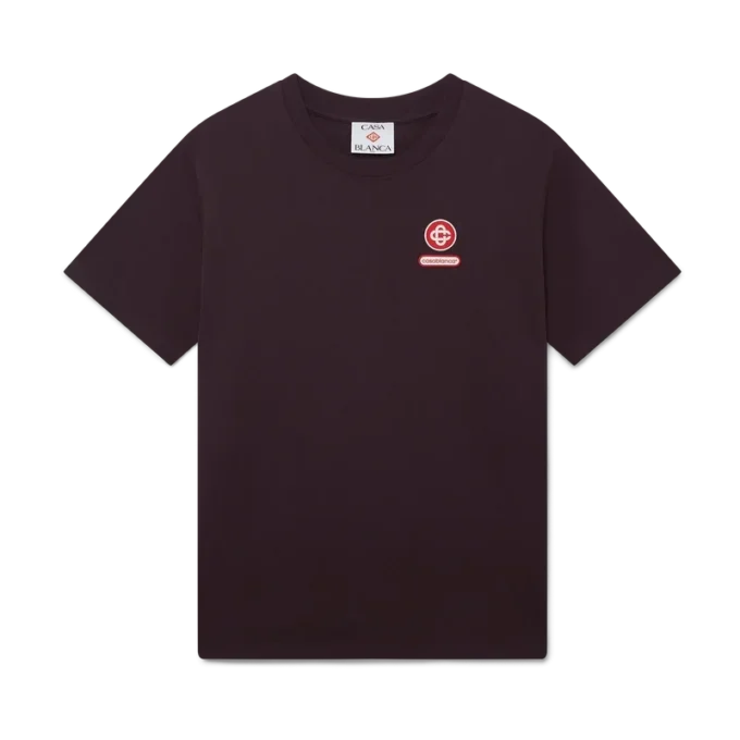 Camiseta de manga corta con parche del logotipo