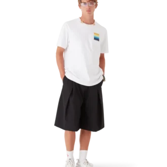 Camiseta de manga corta Gradient Square en pantalones cortos