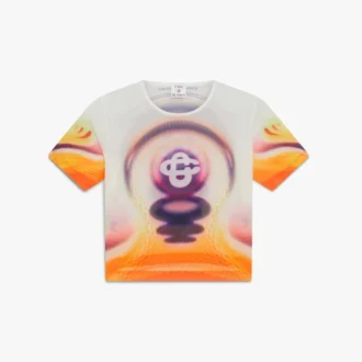 Camiseta de manga corta para bebé con estampado Sporchid en malla