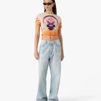 Camiseta de manga corta para bebé con estampado Sporchid en malla