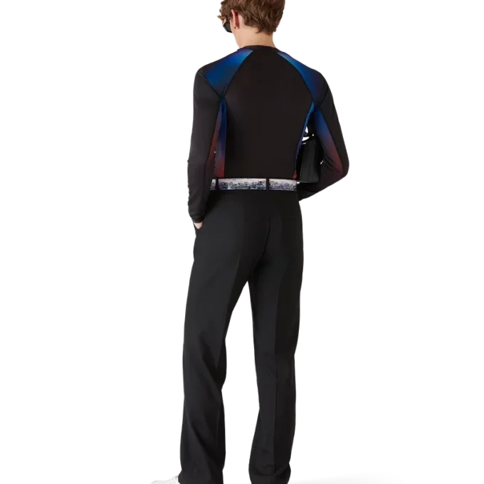 Camiseta de manga larga con estampado degradado