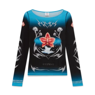 Camiseta de manga larga de jersey elástico Blades