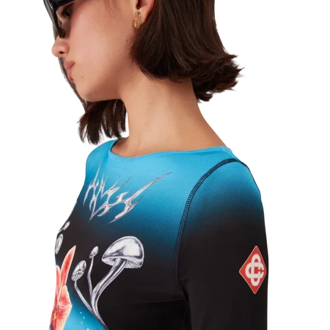 Camiseta de manga larga de jersey elástico Blades