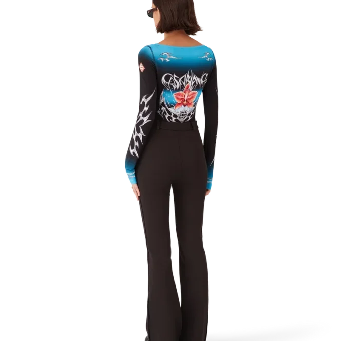 Camiseta de manga larga de jersey elástico Blades