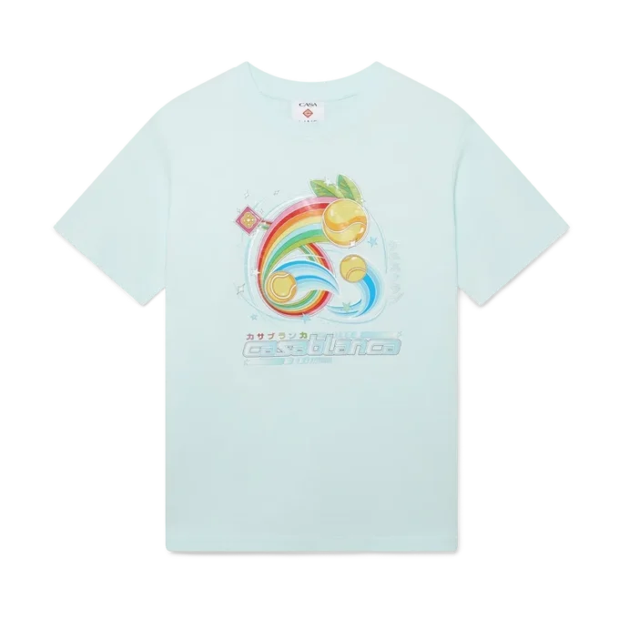 Camiseta de pantalón corto con pelota de tenis de manga