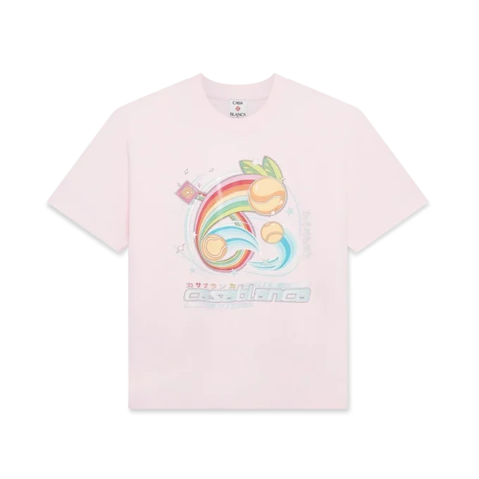 Camiseta de pantalón corto con pelota de tenis de manga