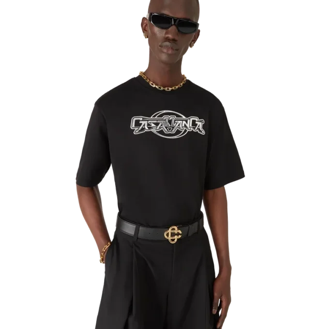 Camiseta de pantalón corto oversize Casablanca Chrome