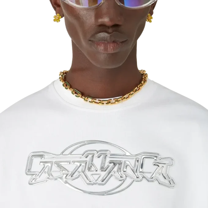 Camiseta de pantalón corto oversize Casablanca Chrome