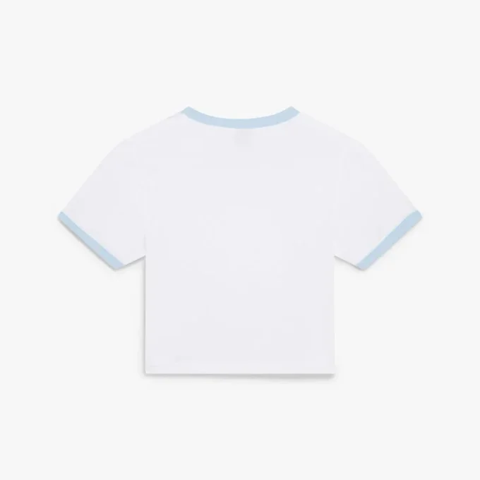 Camiseta de pantalón corto para bebé Tennis Landscape Ringer