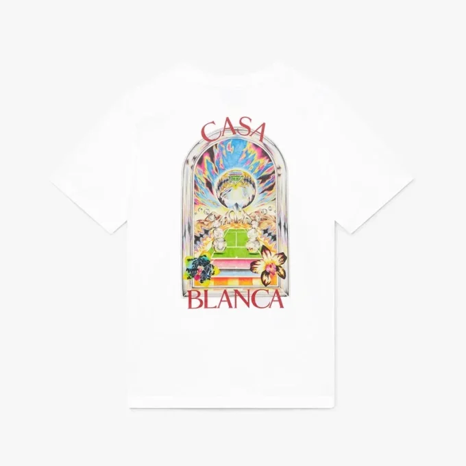 Camiseta de pantalón corto «White Tennis Landscape»