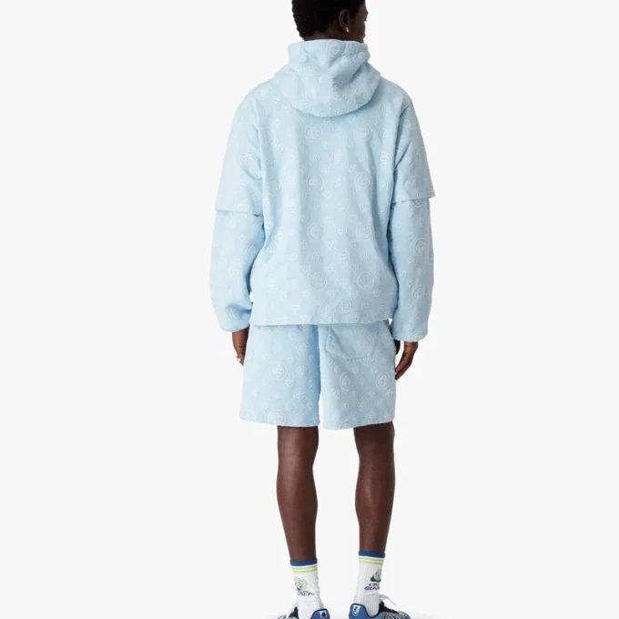 Camiseta oversize de manga corta con monograma aplicado