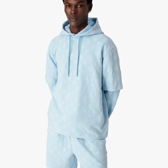 Camiseta oversize de manga corta con monograma aplicado