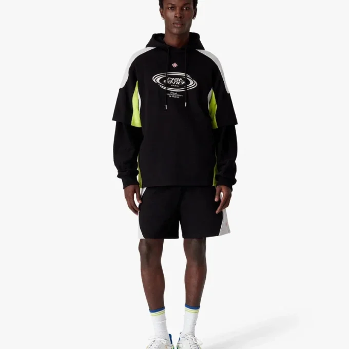 Camiseta oversize de pantalón corto con bloques de color