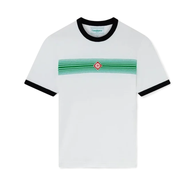 Camiseta Ringer con rayas degradadas