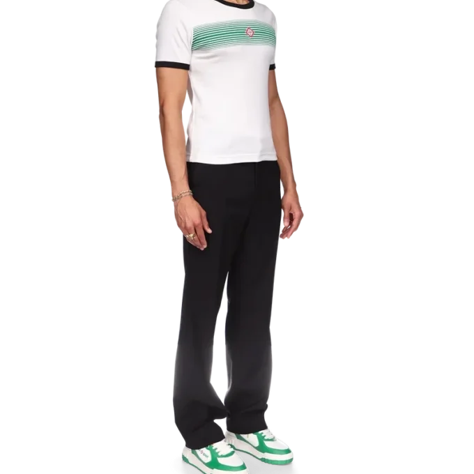 Camiseta Ringer con rayas degradadas