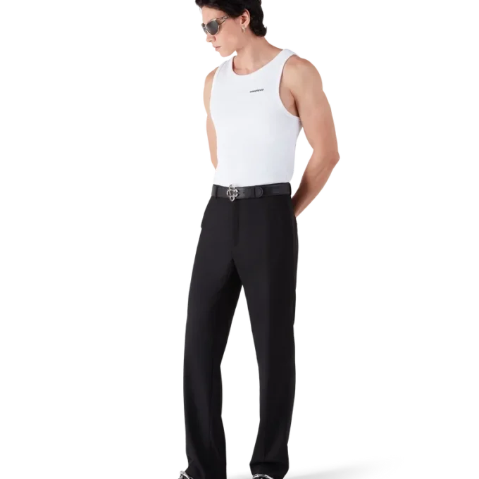 Camiseta sin mangas acanalada