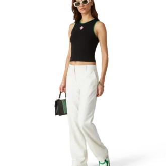 Camiseta sin mangas con logotipo de diamante