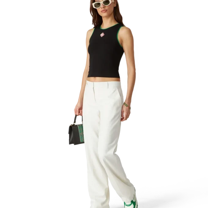 Camiseta sin mangas con logotipo de diamante