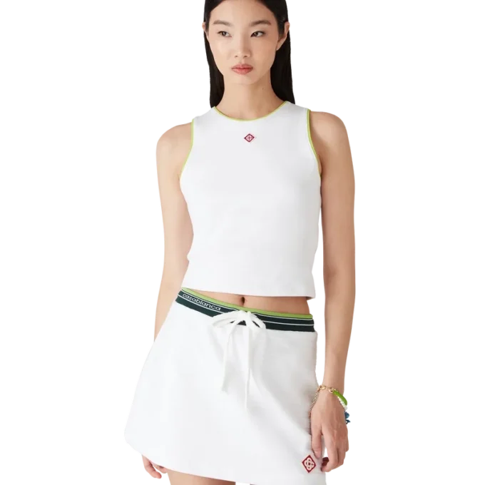 Camiseta sin mangas con logotipo de diamante