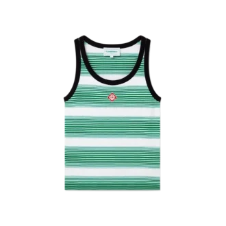 Camiseta sin mangas con rayas degradadas