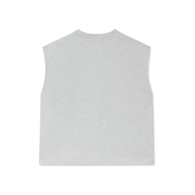 Camiseta sin mangas con setas pintadas con aerógrafo