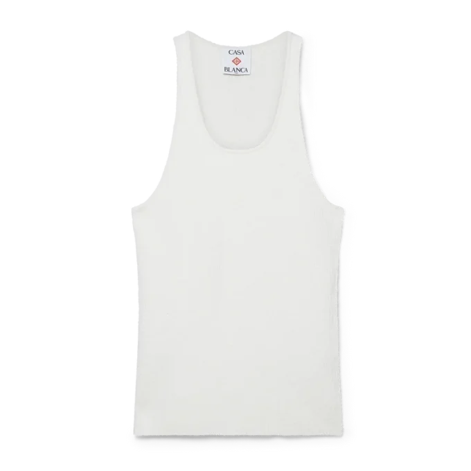 Camiseta sin mangas de punto bouclé