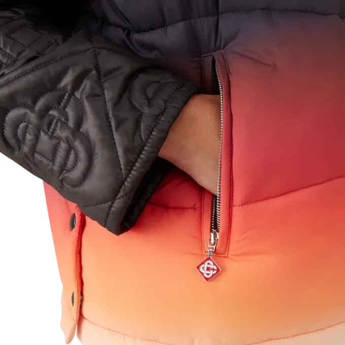 Chaleco acolchado de nylon con degradado Chaleco acolchado de nylon con degradado