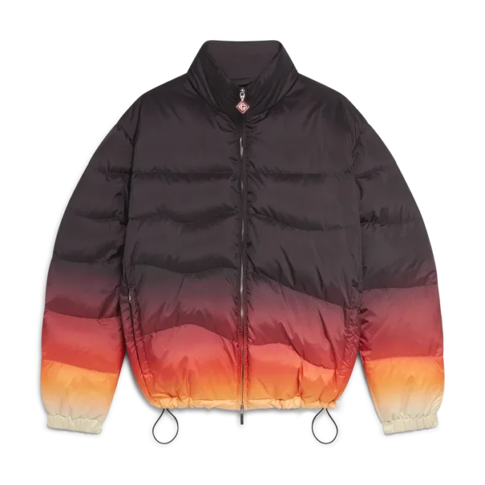 Chaqueta acolchada con estampado degradado