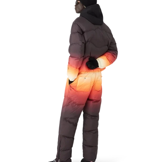 Chaqueta acolchada con estampado degradado