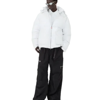 Chaqueta acolchada de nailon y ripstop