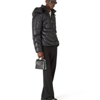 Chaqueta acolchada de nylon con monograma