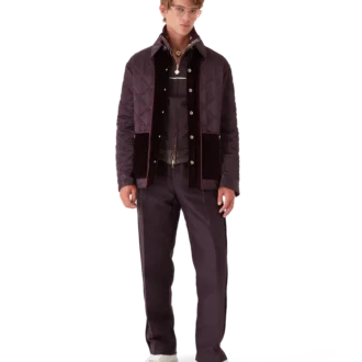 Chaqueta acolchada de satén