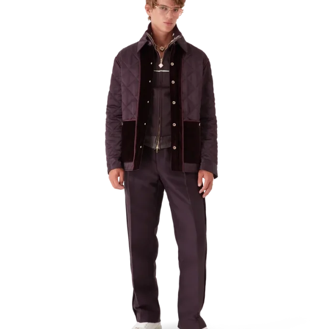 Chaqueta acolchada de satén