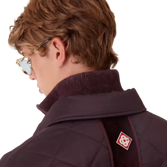 Chaqueta acolchada de satén