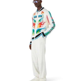 Chaqueta Casa Club de punto de algodón Flame Laurel