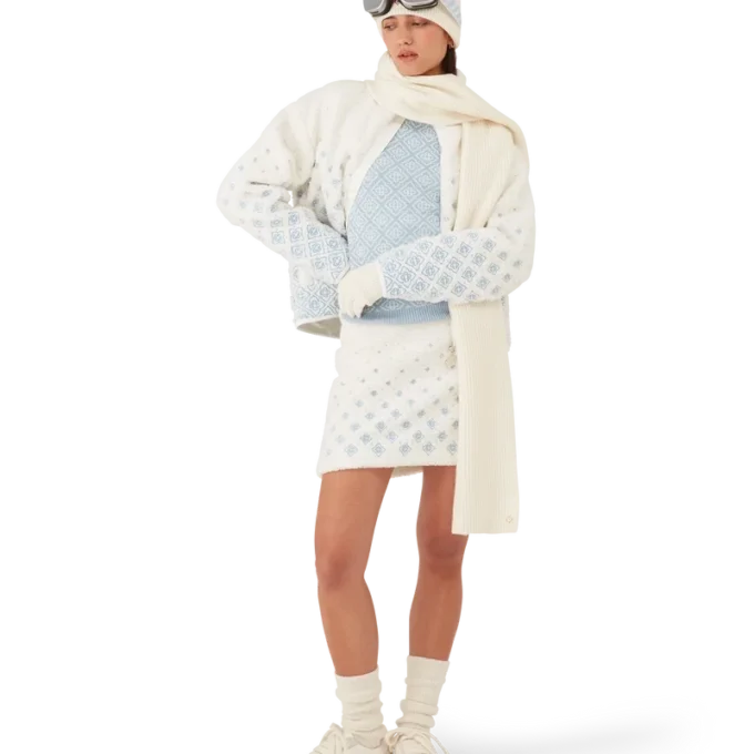 Chaqueta corta de felpa con monograma degradado bordado