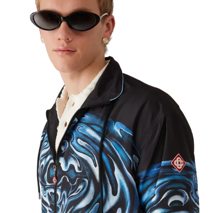 Chaqueta cortavientos con logo Warped