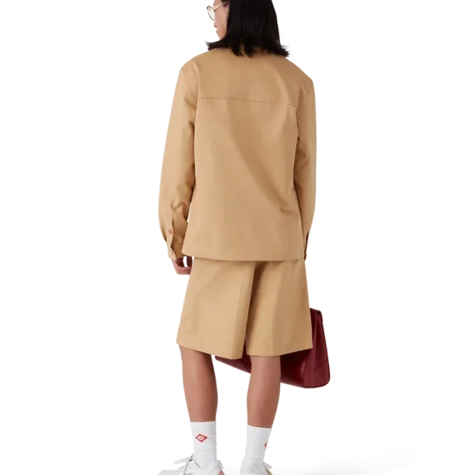 Chaqueta de algodón con cremallera Chaqueta de algodón con cremallera